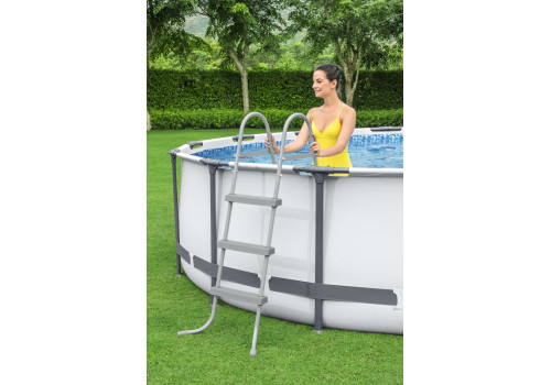 Бассейн каркасный Steel Pro MAX, 427 x 107 см, фильтр-насос, лестница, тент, 56950 Bestway
