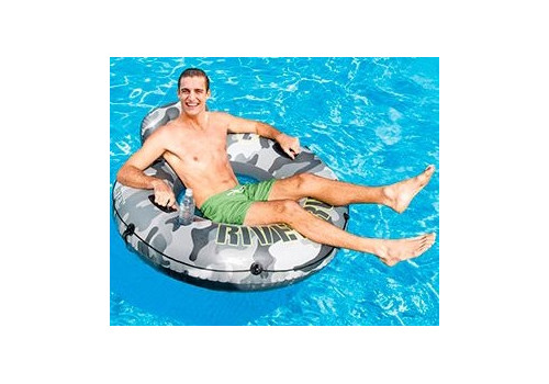 56835 Intex Надувной круг-кресло 135см River Run с ручками, до 100кг