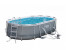 56620 Bestway Каркасный овальный бассейн Power Steel 424х250х100см с ф.-насосом и лестн.